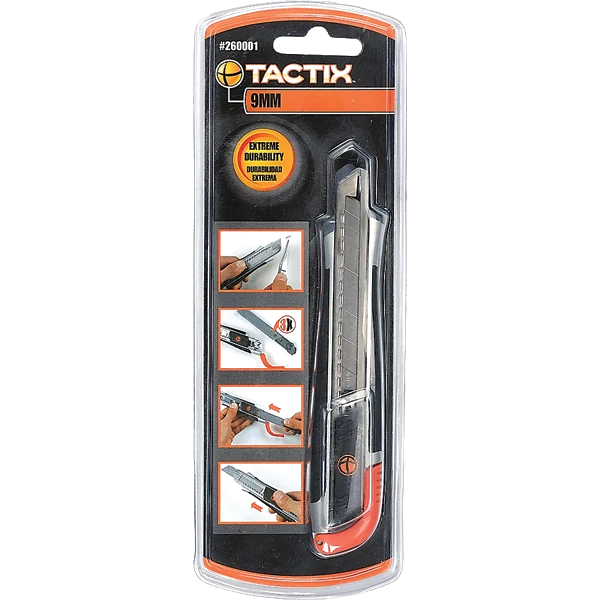 Tactix Knife Snap-off 9mm Zinc-Al Alloy Handle