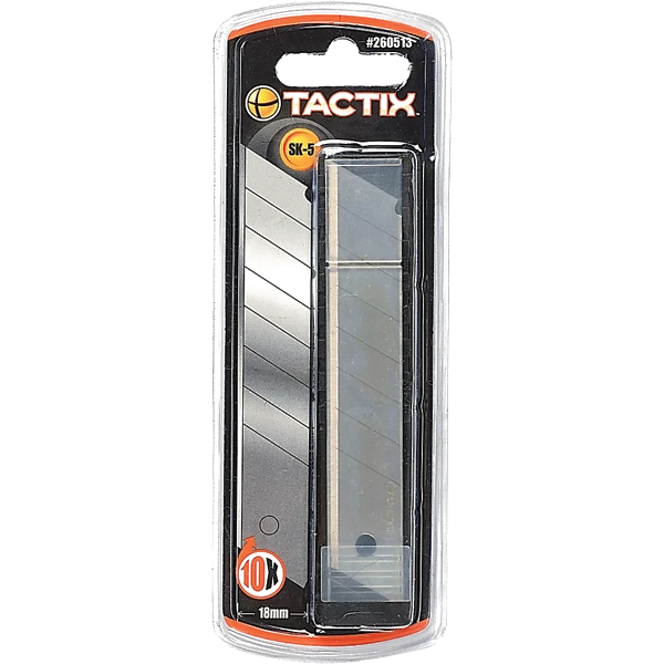 Tactix Knife Blade Snap-off 10pc 18mm