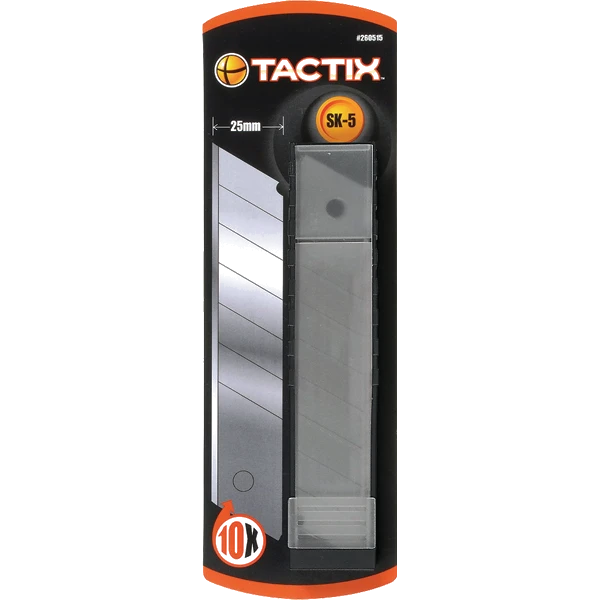 Tactix Knife Blade Snap-off 10pc 25mm