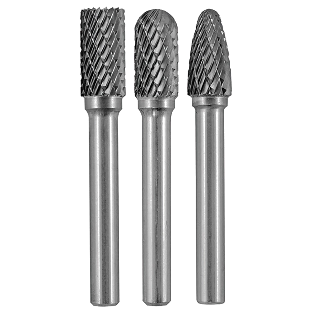 Holemaker 3pc Carbide Burr Set-3/8in Headx1/4in DC