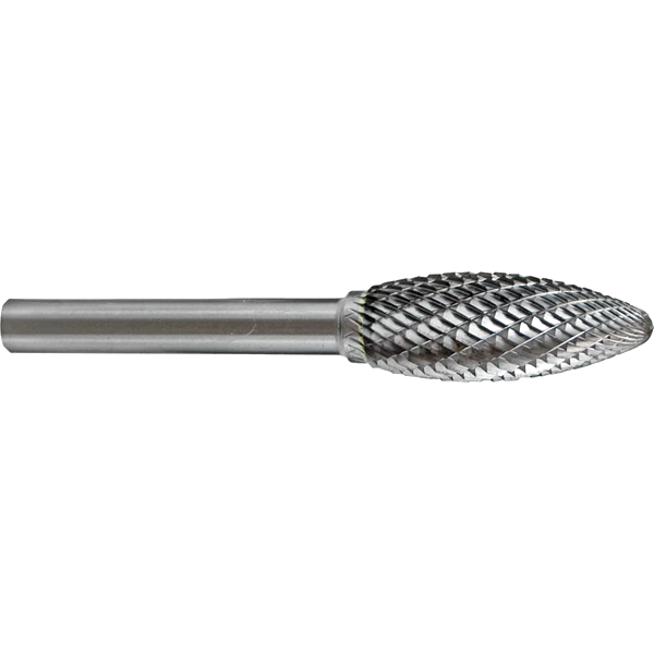 Holemaker Carbide Burr 1/4x5/8inx1/4in Flame Shape DC