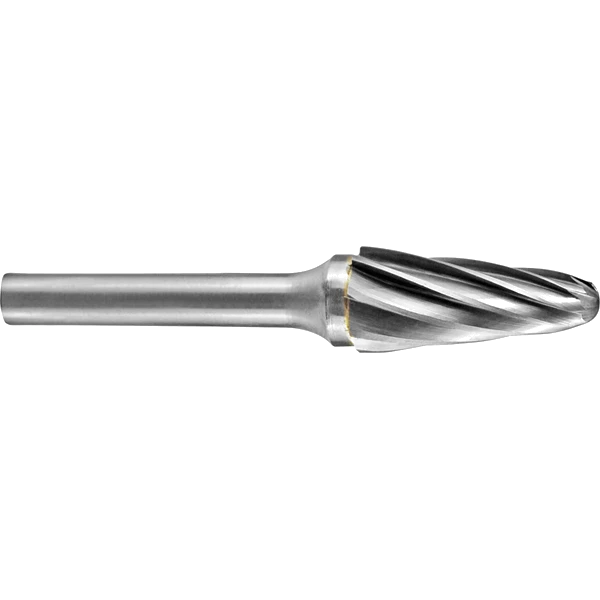 Holemaker Carbide Burr 3/8x1-1/16inx1/4in Tapered Radius AC