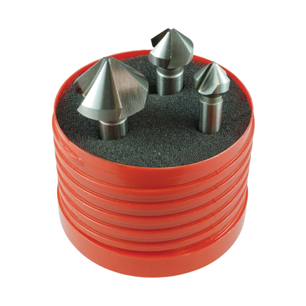 Holemaker 3pc 3-Flute 90deg Countersink Set 10.4/16.5/25.0mm