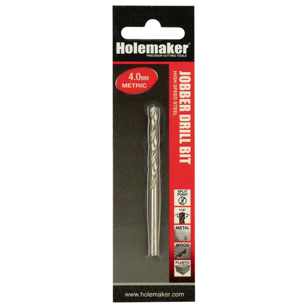 Holemaker Jobber Drill 4.0mm - 1pc (Carded)