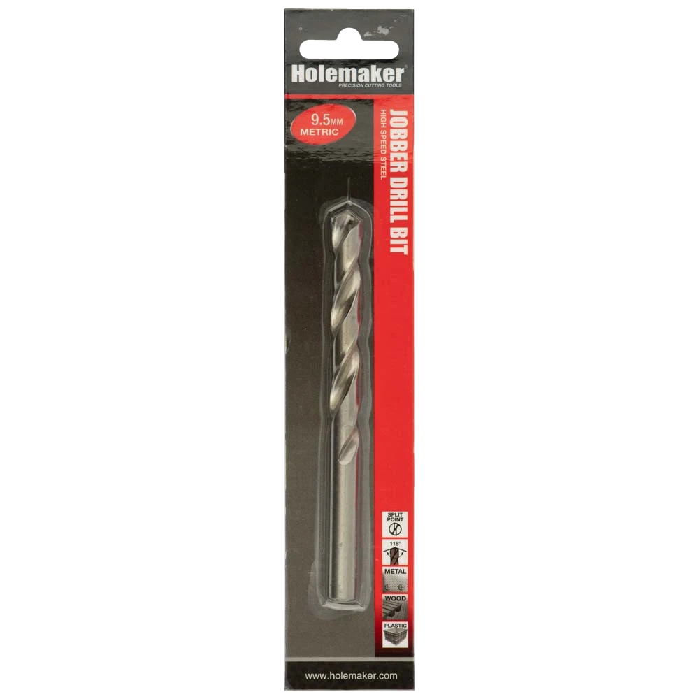 Holemaker Jobber Drill 9.5mm - 1pc (Carded)