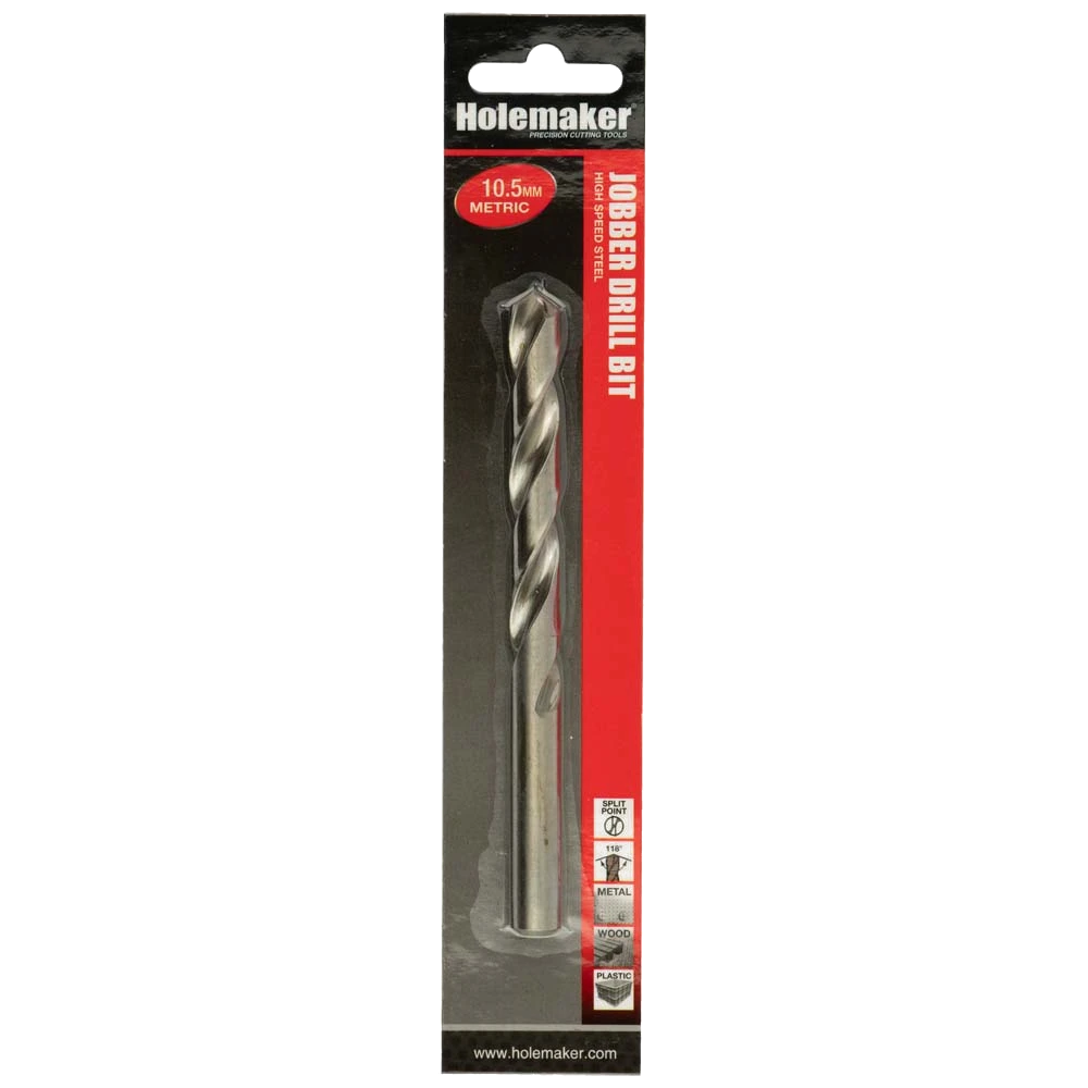 Holemaker Jobber Drill 10.5mm - 1pc (Carded)
