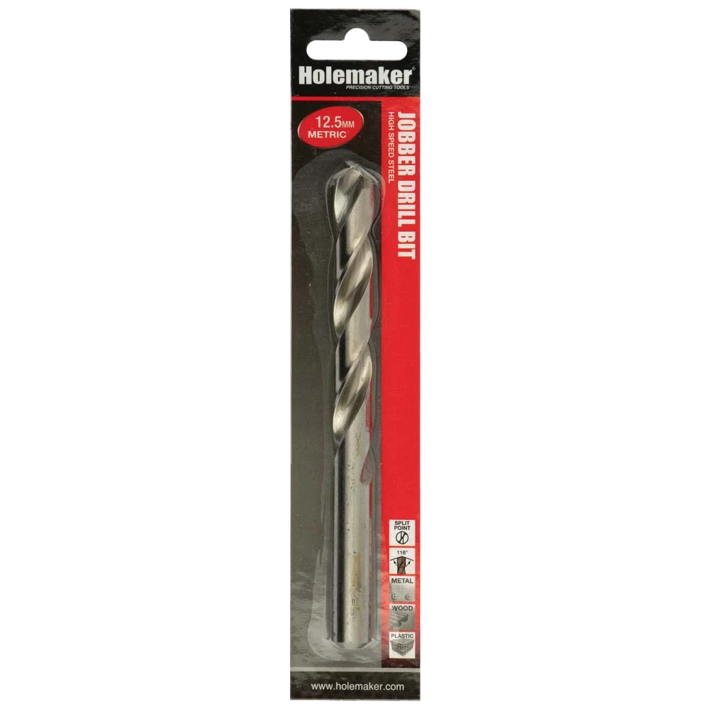 Holemaker Jobber Drill 12.5mm - 1pc (Carded)