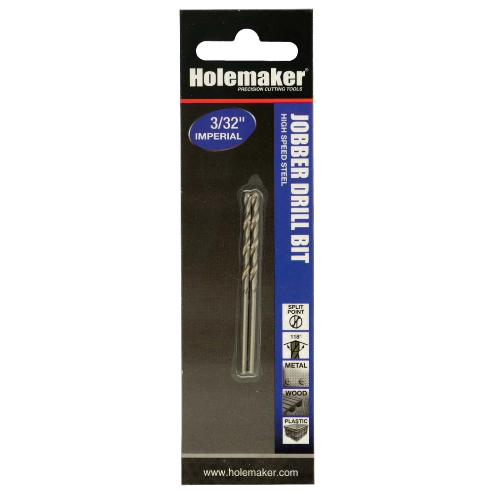 Holemaker Jobber Drill 3/32in - 2pc (Carded)