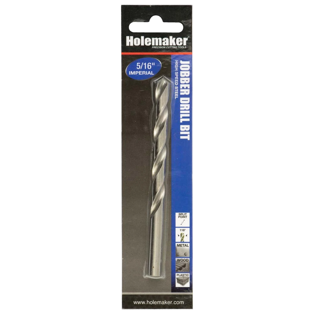 Holemaker Jobber Drill 5/16in - 1pc (Carded)