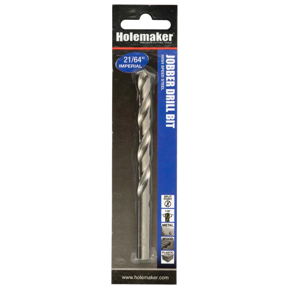 Holemaker Jobber Drill 21/64in - 1pc (Carded)