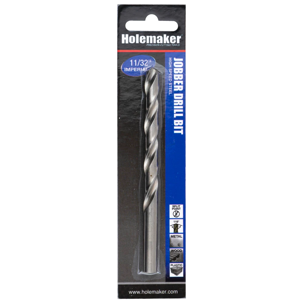 Holemaker Jobber Drill 11/32in - 1pc (Carded)