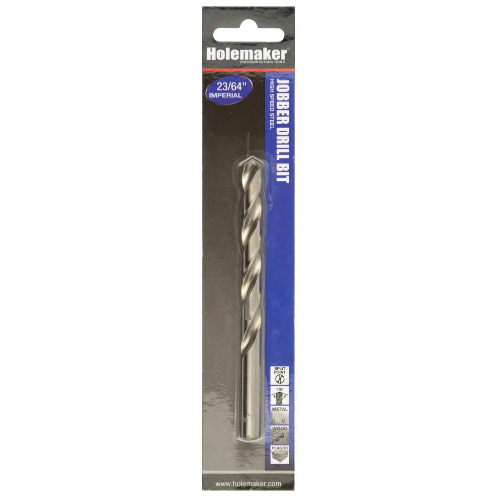 Holemaker Jobber Drill 23/64in - 1pc (Carded)