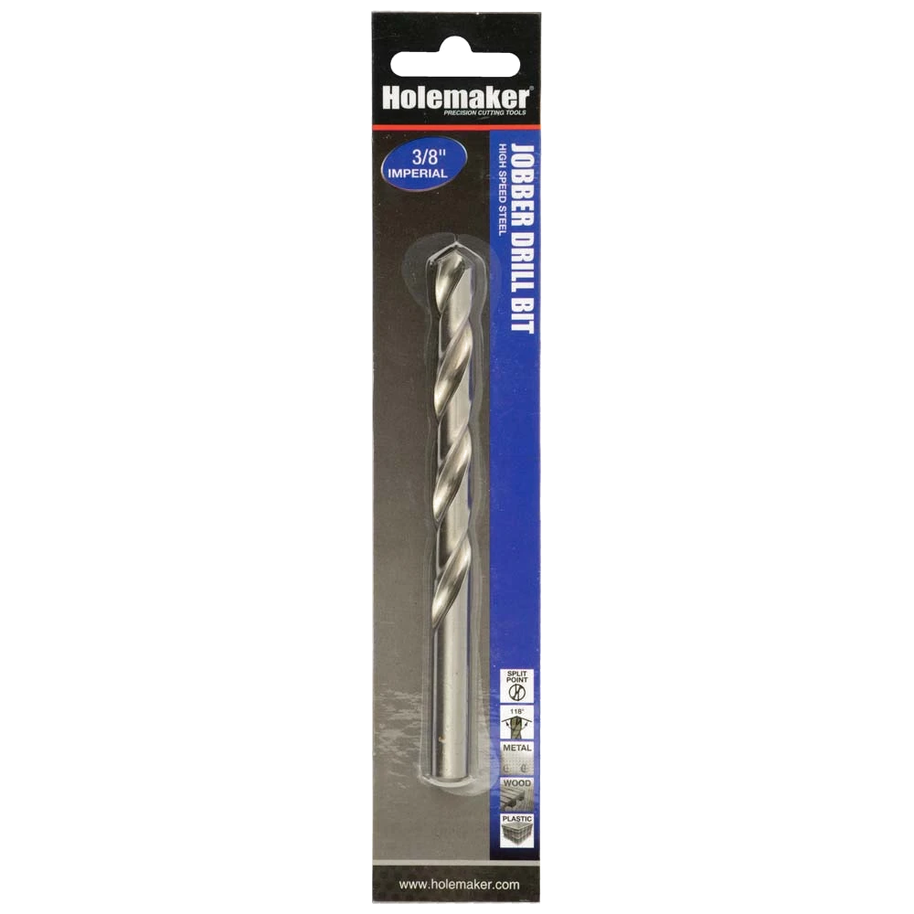 Holemaker Jobber Drill 3/8in - 1pc (Carded)