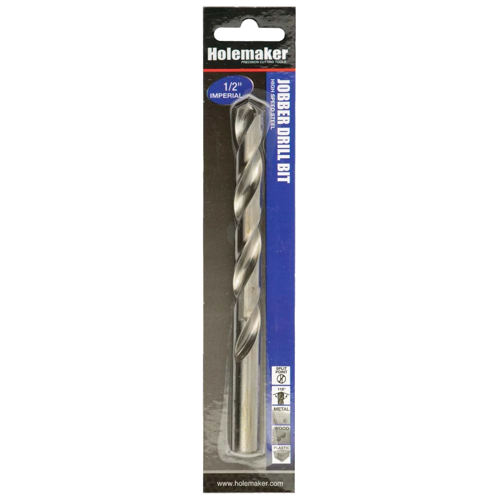 Holemaker Jobber Drill 1/2in - 1pc (Carded)