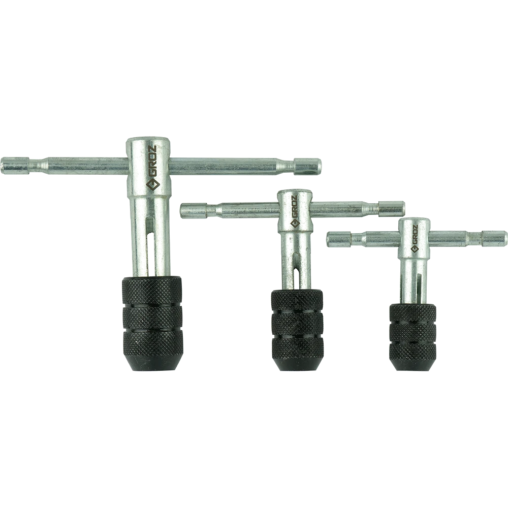 Groz Tap Wrench Set - T Handle Type (Set Of 3)