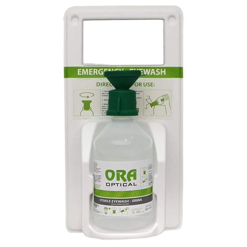 ORA Wall Mounted Eyewash Station, 1X 500ml