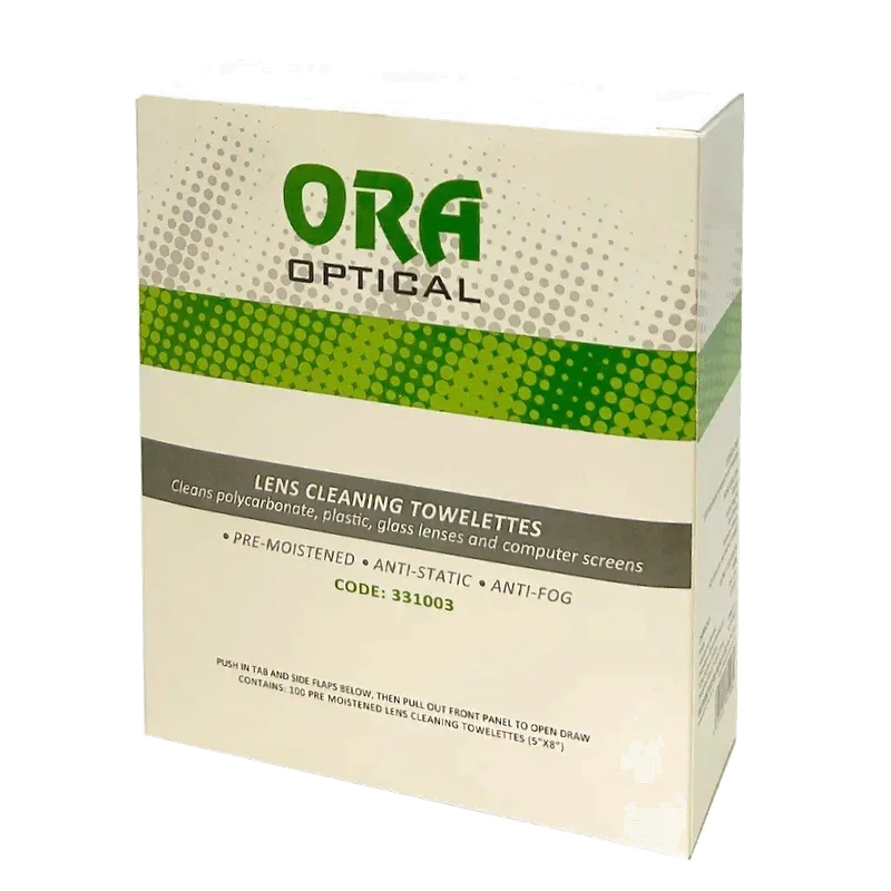 ORA Lens Cleaning Wipes, Box 100