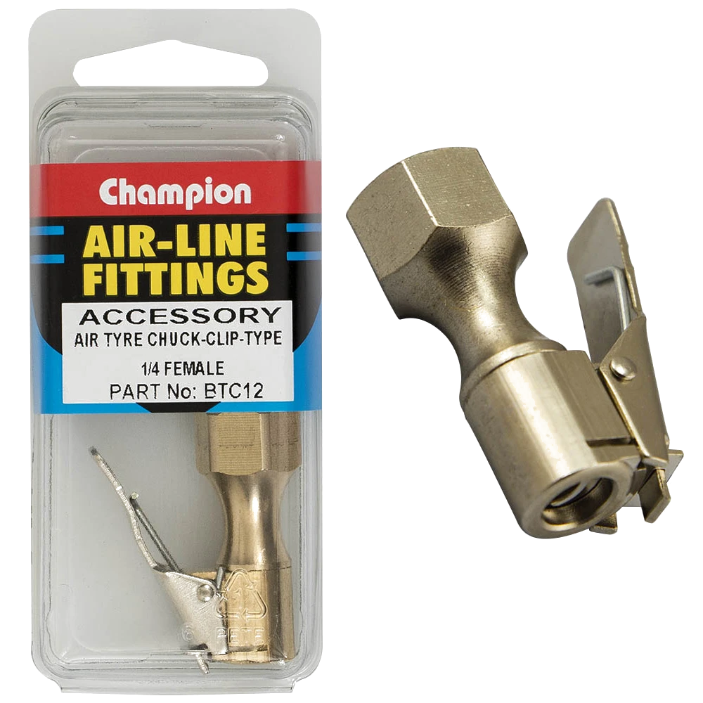 Champion Tyre Air Chuck-Clip Type-1/4in Female