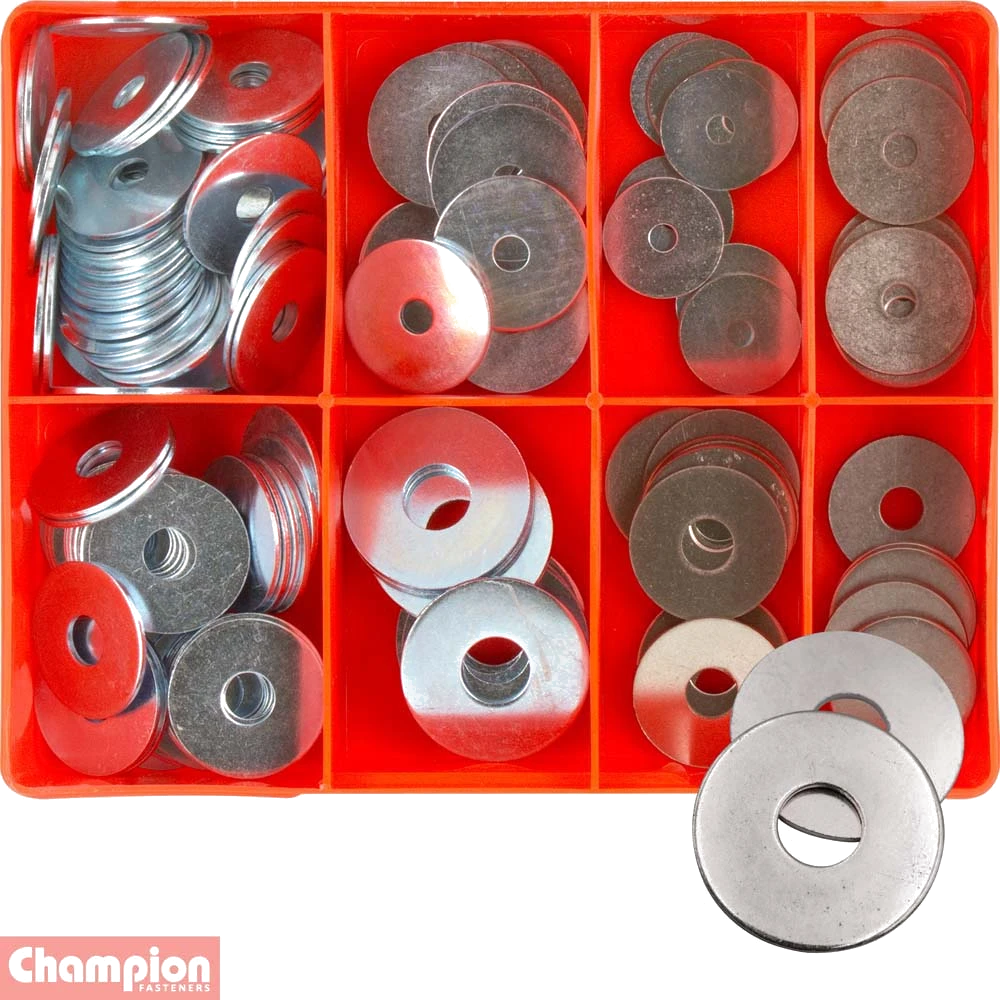 Champion 143pc Panel (Body) Washer Assortment (Zinc)