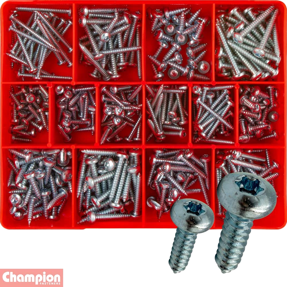Champion 425pc Torx Security S/Tapping Screw Assort. Pan HD
