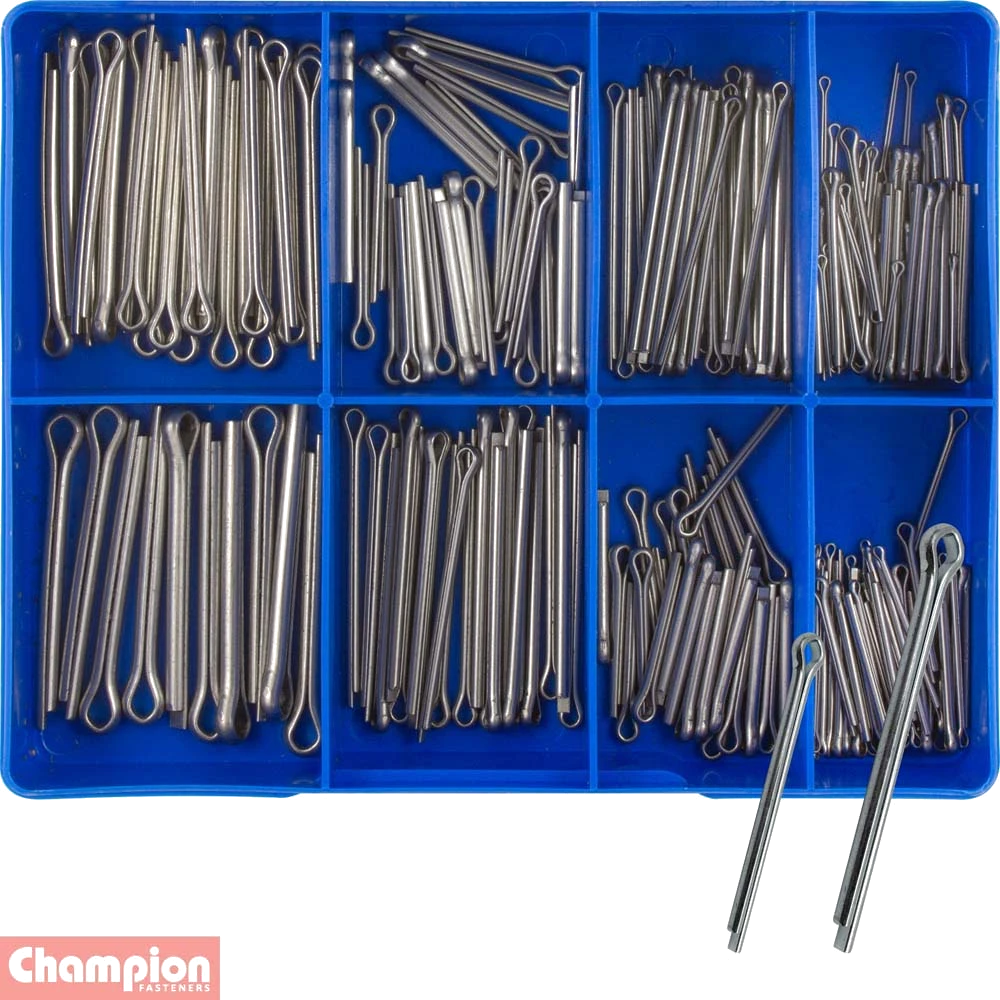 Champion 255pc Stainless Split (Cotter) Pin Assortment