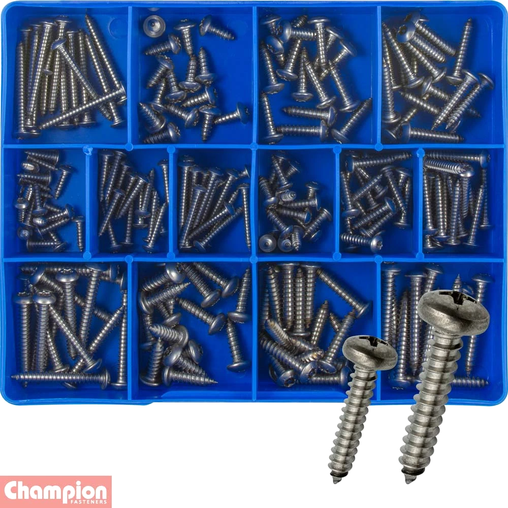 Champion 210pc Torx Security S/Tapping Screw Assort. 304/A2
