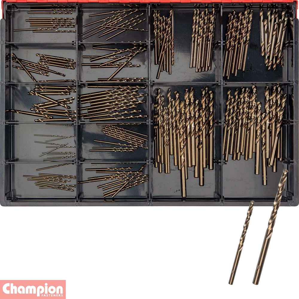 Champion 180pc Cobalt Drill Bit Master Kit