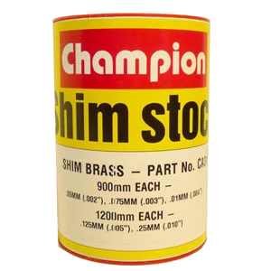 Champion Brass Shim Assortment 60mm Wide Roll (5 Sizes)