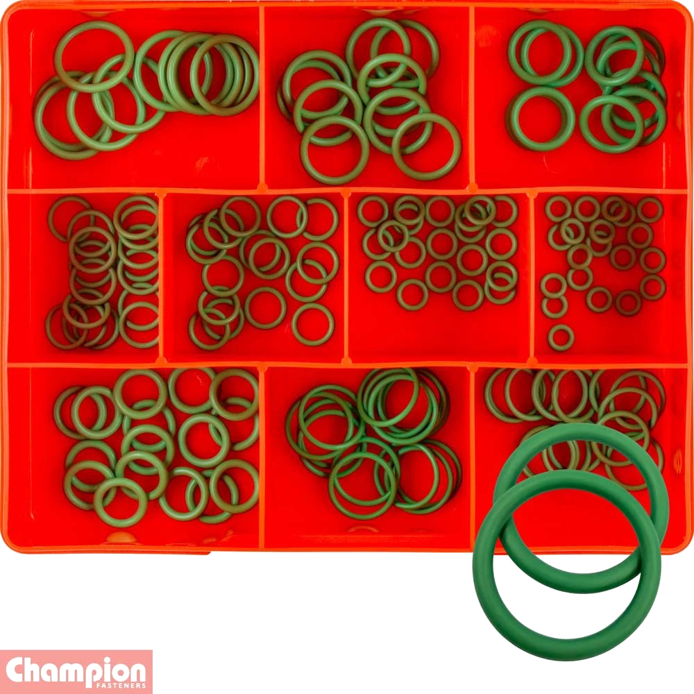 Champion 145pc Air Conditioning O-Rings (R134A Gas) -(Green)