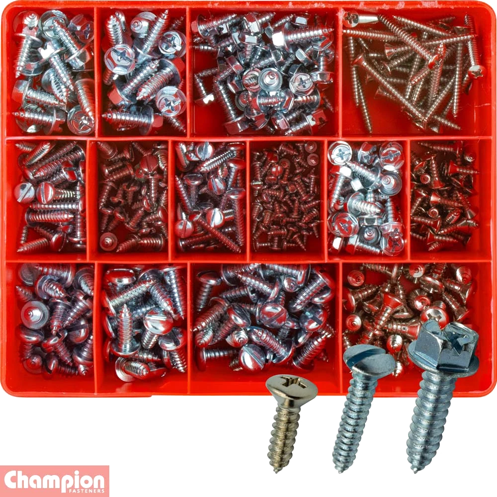 Champion 430pc Self Tapping Screw Assortment