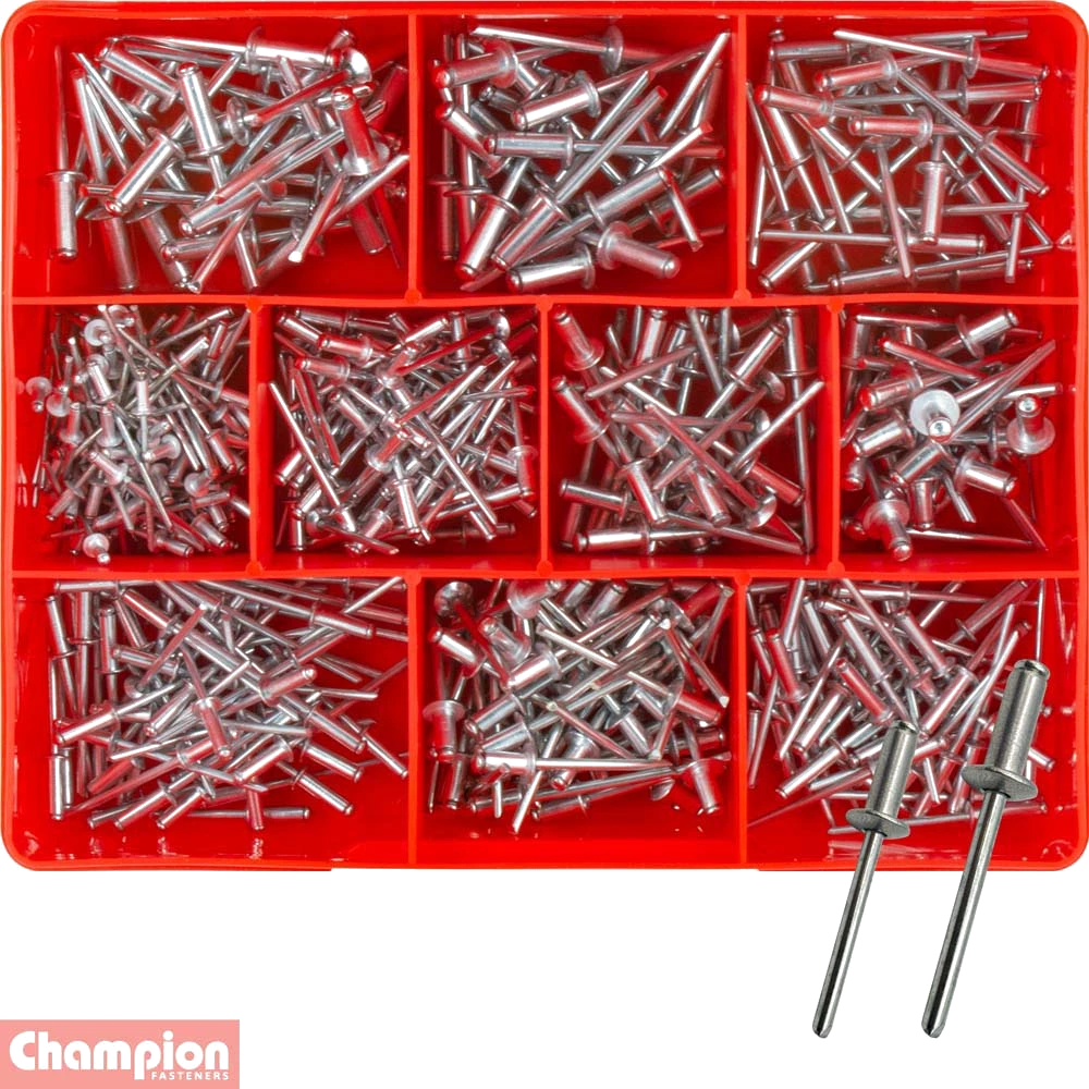 Champion 505pc Aluminium Blind Rivet Assortment