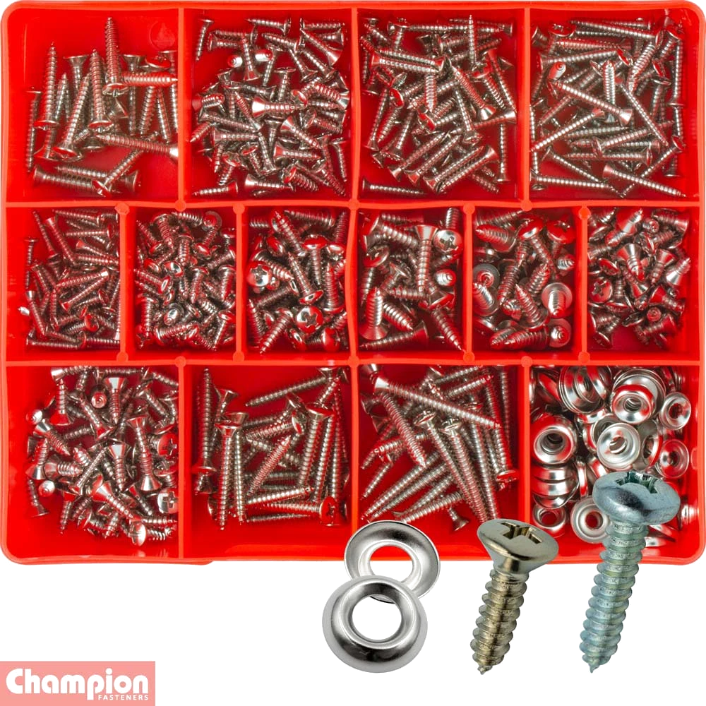 Champion 540pc Self Tapping Screw Assortment