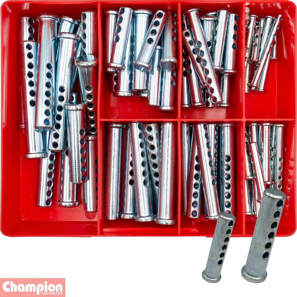 Champion 72pc Multi-Hole Imperial Clevis Pin Assortment
