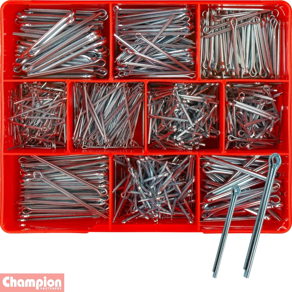 Champion 795pc MM & AF Split (Cotter) Pin Assortment