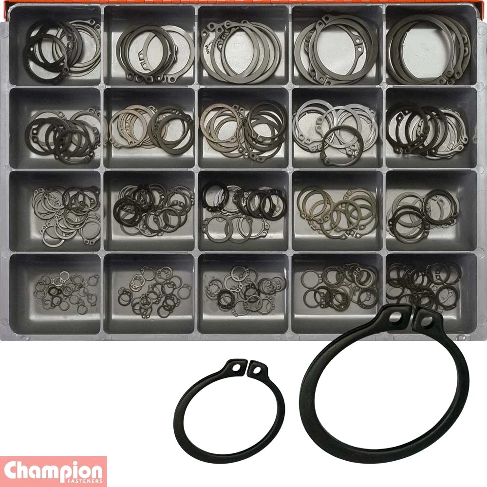 Champion Master Kit 260pc External Circlip Asst - Metric