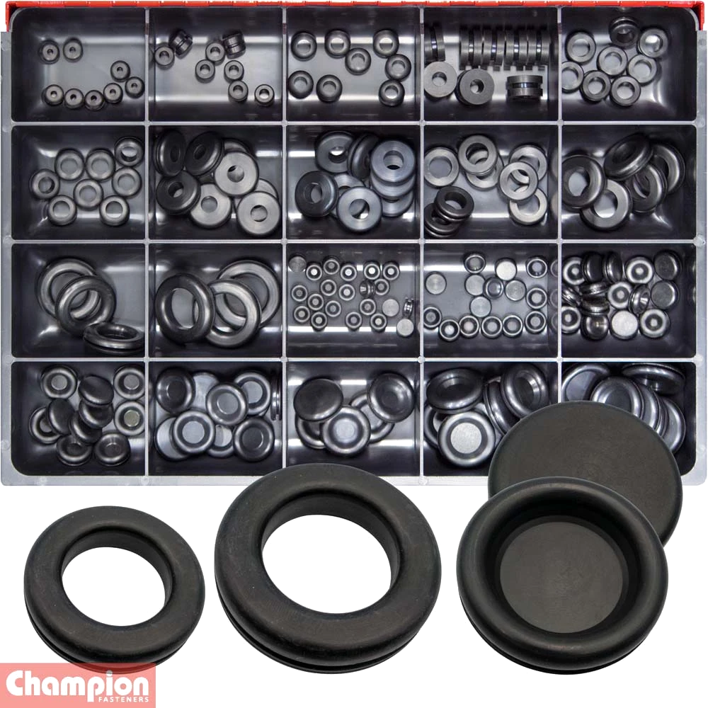 Champion Master Kit 172pc Rubber Grommet Asst