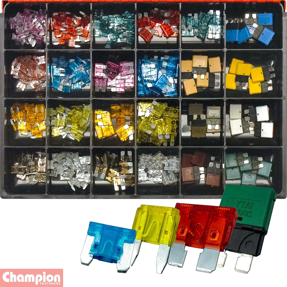 Champion Master Kit  400pc Auto Blade Fuse Asst 3-30Amp