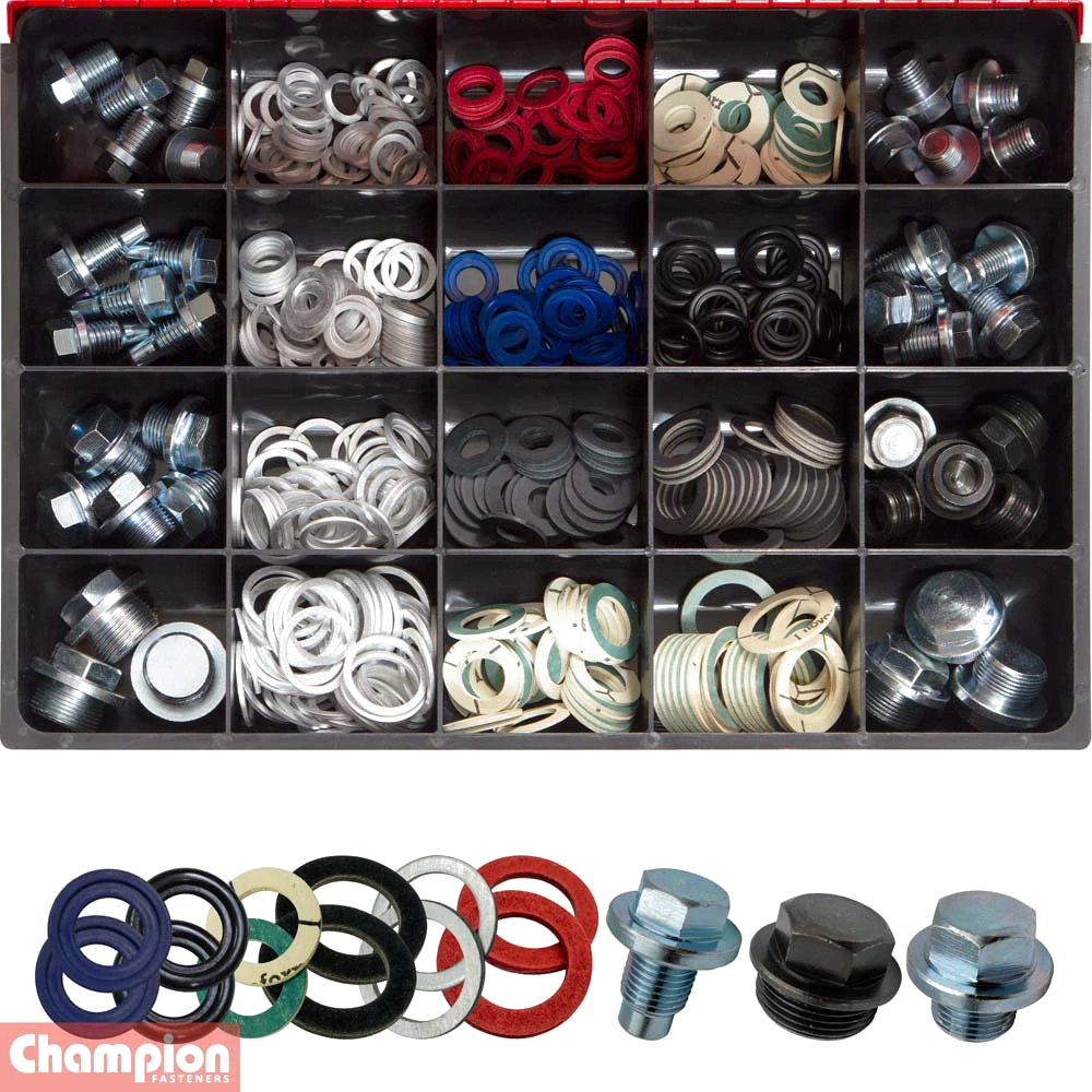 Champion Master Kit 438pc Drain Plug & Washer