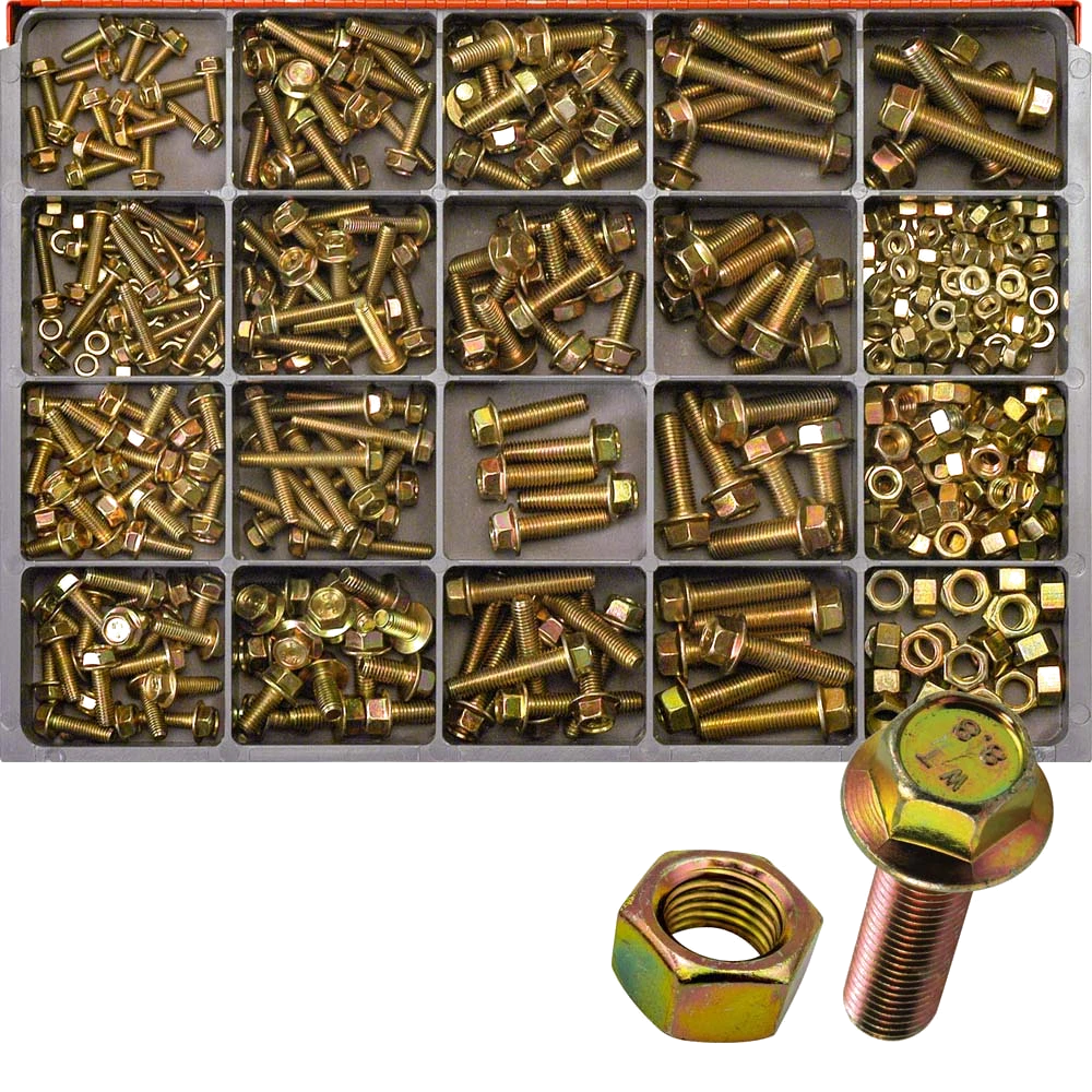 Champion Master Kit 455pc Metric Hex Flange Head Bolt & Nut