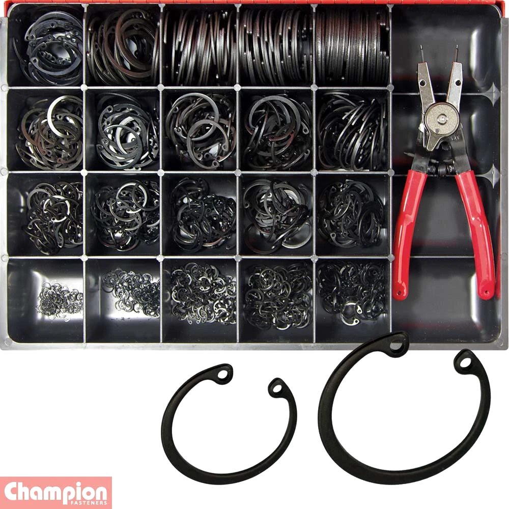 Champion Master Kit 851pc Metric Internal Circlip Assortment