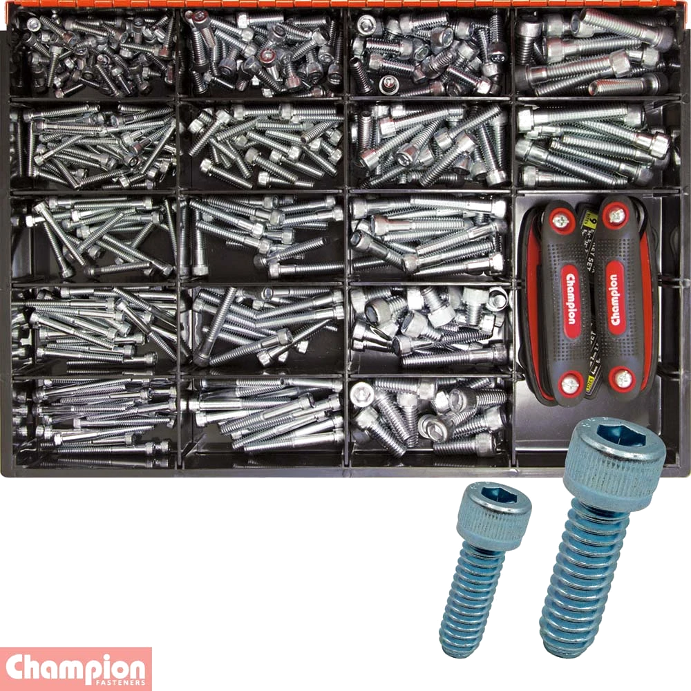 Champion Master Kit 491pc H/Tensile Socket Head Cap Screw