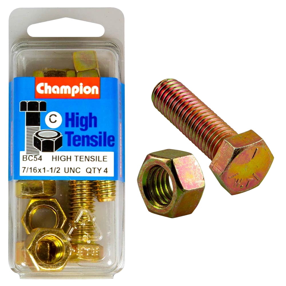 Champion 1-1/2in x 7/16in Set Screw & Nut « - GR5