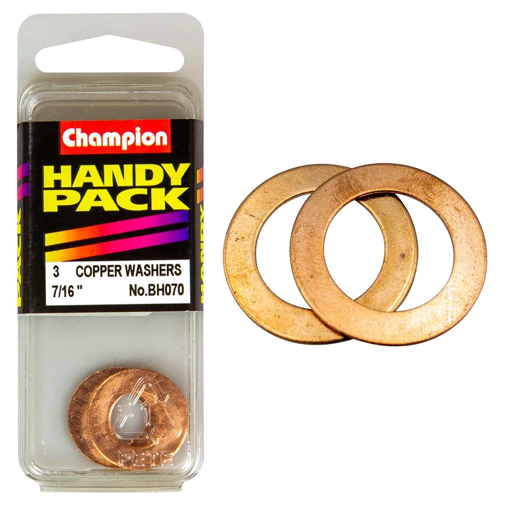 Champion 7/16in x 13/16in Copper Washer 20G