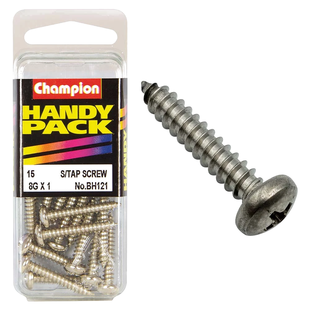 Champion 10G x 7/8in S/Tap Set Screw - Pan HD