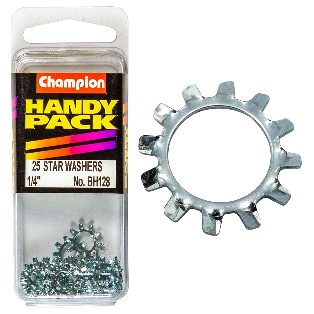 Champion 1/4in External Star Washer