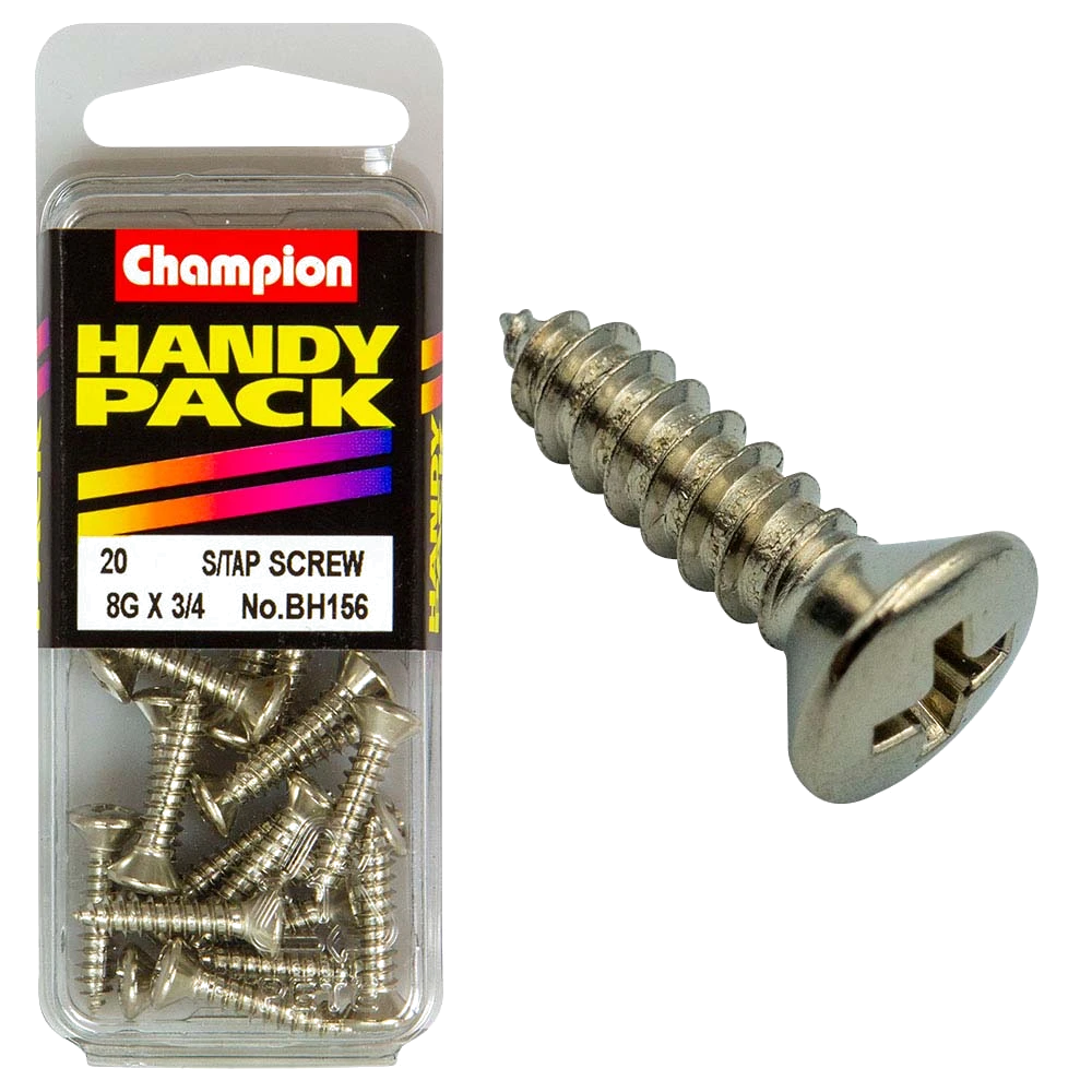 Champion 8G x 3/4in S/Tap Set Screw - Raised HD