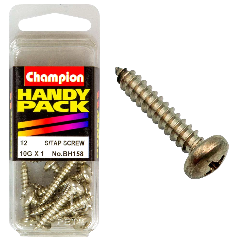 Champion 10G x 1 S/Tap Set Screw - Pan HD