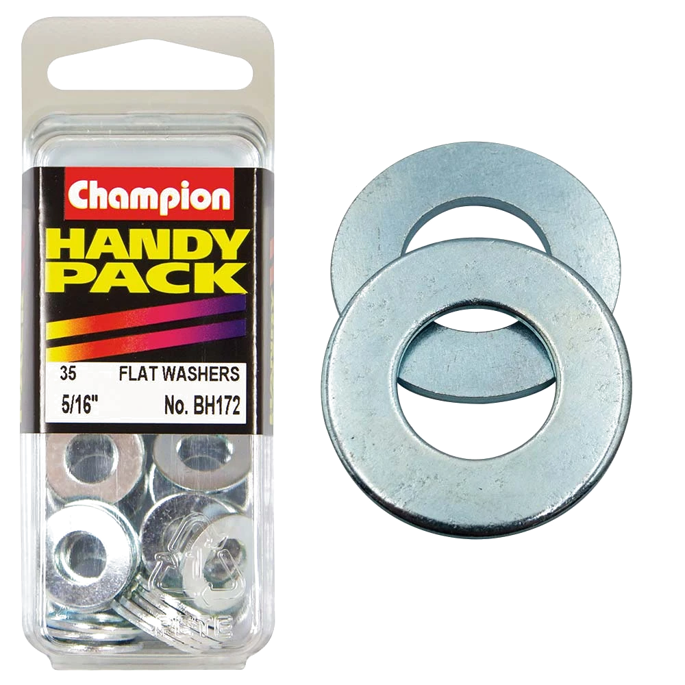 Champion 5/16in Flat Steel Washer