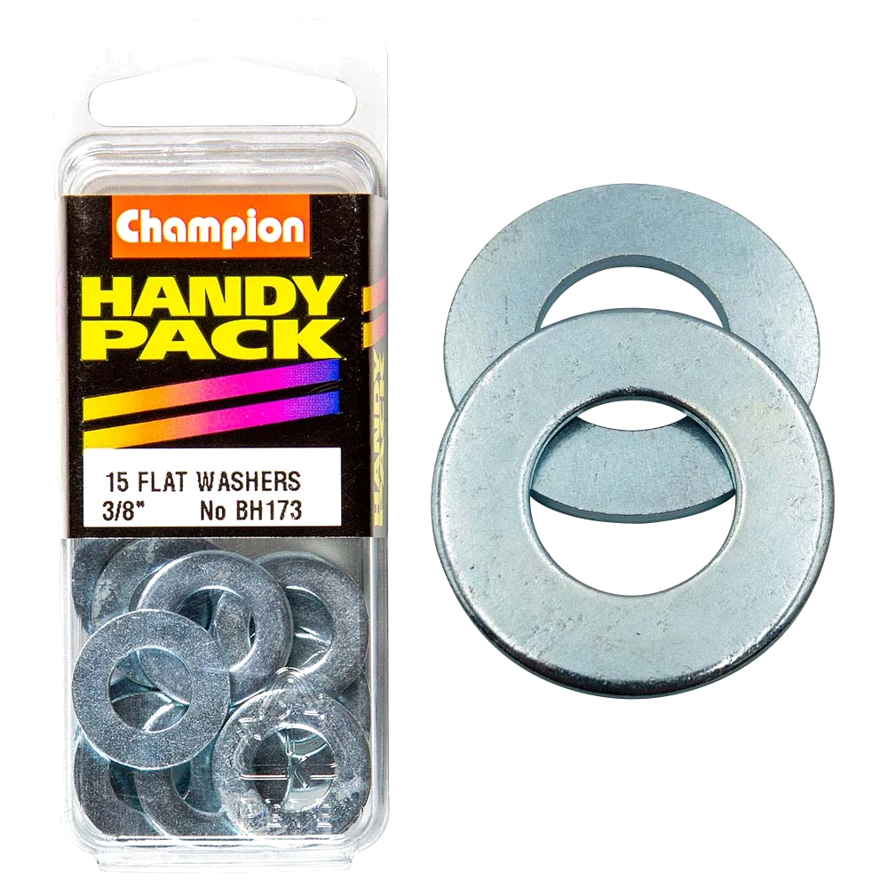 Champion 3/8in Flat Steel Washer