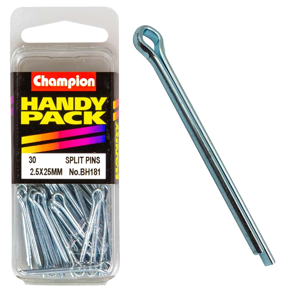 Champion 2.5 x 25mm Split (Cotter) Pin
